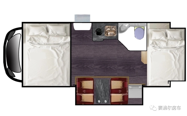 赛沸尔房车依维柯C型双拓展房车，欧式风格，打造居家体验！